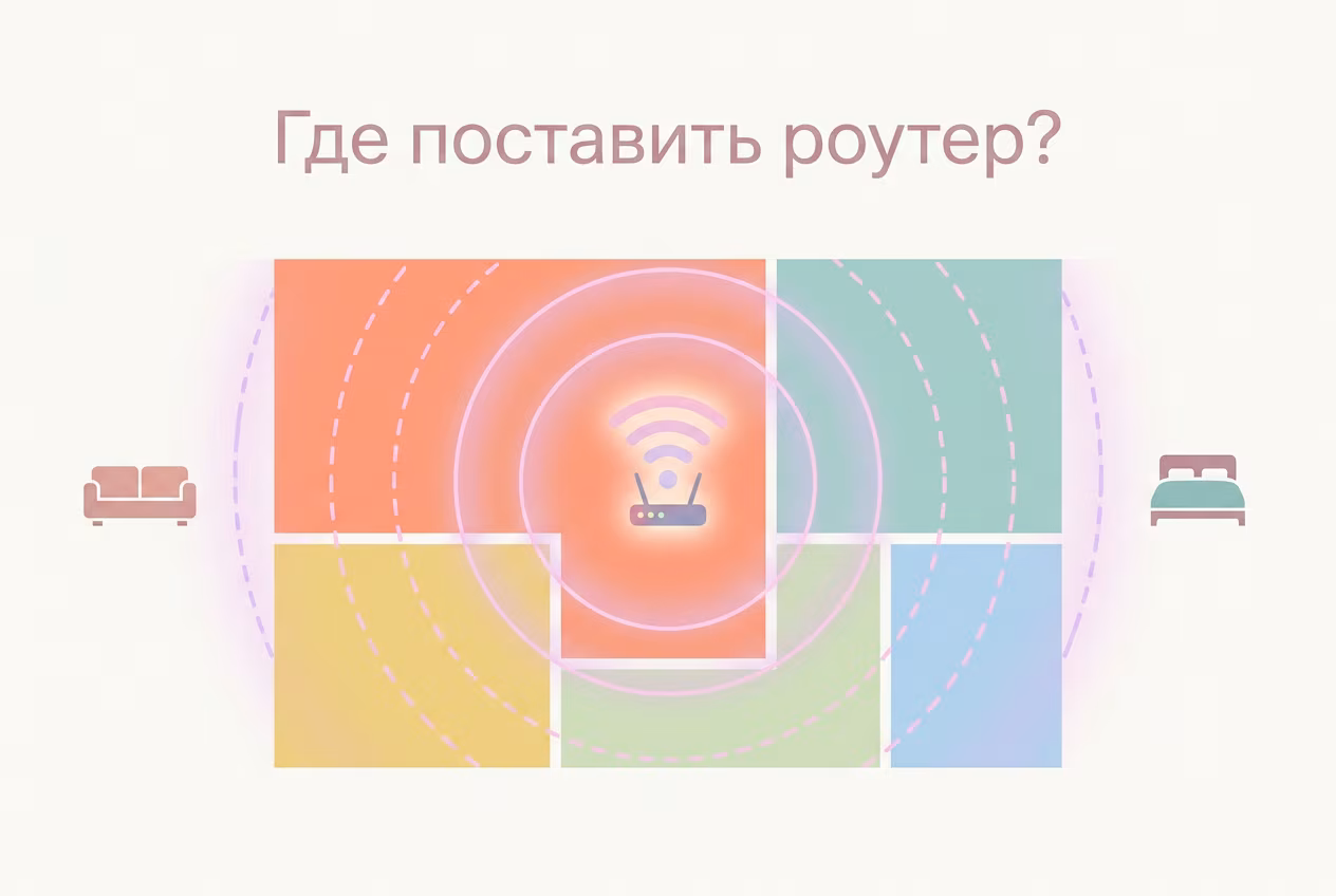 Сравнение зон покрытия роутера и Mesh-системы в квартире