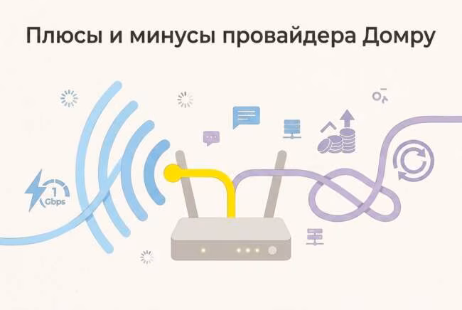 Плюсы и минусы провайдера Домру в Красноярске